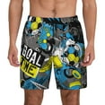 thumbnail image 1 of Haiem Goal Time Men'S Quick-Dry Swim Trunks: Comfortable Beach Shorts With Mesh Lining And Pockets - Ideal For Swimming And Sunbathing Large, 1 of 9