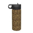 thumbnail image 1 of Haiem Gold Glitter Leopard Printed 18oz Sports Insulated Kettle With Straw Sports Insulated Kettle For Running Hiking Cycling Climbing Mans Womans Insulated Water Bottle, 1 of 8