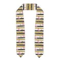 thumbnail image 1 of Haiem Gold Glittering Hearts and Flamingos Pattern Graduation Stole 2024 | Premium Satin Sash for Graduation Ceremony, 1 of 7