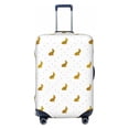 thumbnail image 1 of Haiem Gold Rabbit Luggage Cover Printed Suitcase Covers for Luggage Elastic Washable Suitcase Protector Fits 18-32 Inch Luggage-X-Large, 1 of 9