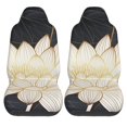thumbnail image 1 of Haiem Golden Lotus Printed Car Seat Covers Set of 2, Universal Fit Car Seat Covers,Protective Seat Covers,Comfortable Car Seat Covers, Easy Installation Seat Covers, 1 of 9