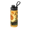 thumbnail image 1 of Haiem Golden Sunflower In Field Printed Sports Insulated Kettle 18oz stainless steel kettle Leak-proof Water Bottle,Double-wall Insulated Bottle for Travel,Sports,Fitness, 1 of 7