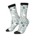 thumbnail image 1 of Haiem Goose and Doodle Flowers Pattern Crew Socks – Soft & Durable Moisture-wicking Socks, Stay-Up Fit for Business, Work, and Casual Wear Size 5-11, 1 of 6