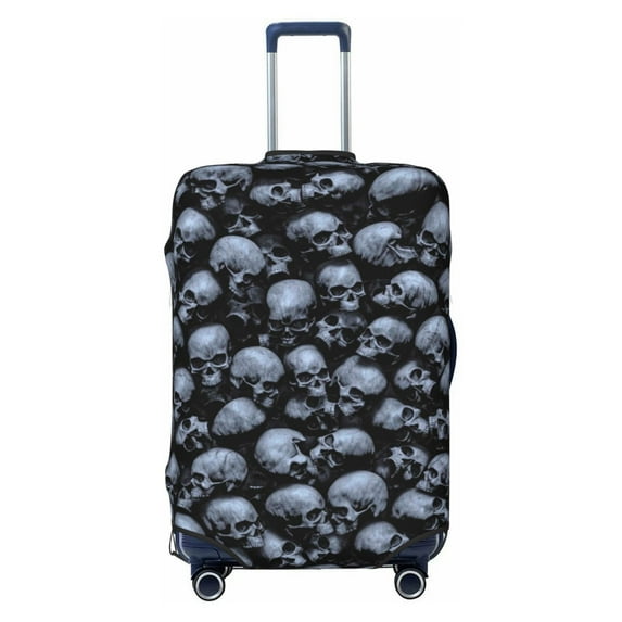 Haiem Gothic Skull Luggage Cover,Durable, Washable Suitcase Protector With Anti-Scratch Technology - Keep Your Luggage Looking New Large