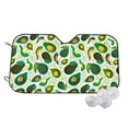 thumbnail image 1 of Haiem Green Avocado Car Windshield Sun Shade - Blocks UV Rays Sun Visor Protector, Sunshade to Keep Your Vehicle Cool, Universal Fit SUV Van Sedan-Small, 1 of 7