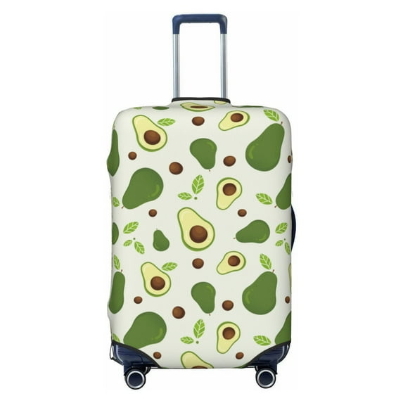 Haiem Green Avocado Luggage Cover Printed Suitcase Covers for Luggage Elastic Washable Suitcase Protector Fits 18-32 Inch Luggage-Medium