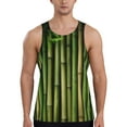 thumbnail image 1 of Haiem Green Bamboo Fence1 Men Workout Tank Top Gym Bodybuilding Sleeveless Muscle T Shirts Athletic Tank Breathable Workout Shirt-X-Large, 1 of 8