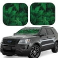 thumbnail image 1 of Haiem Green Leave Fern Car Windshield Sun Shade (2 Pieces) Foldable Windshield Sun Shade Car Accessories for Truck SUV Pickup-Large, 1 of 7