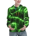 thumbnail image 1 of Haiem Green Lightning for Women's Fashion Hoodies & Sweatshirts with Kangaroo Pocket,Hooded Sweatshirt with Eye-catching Drawstrings-Medium, 1 of 7