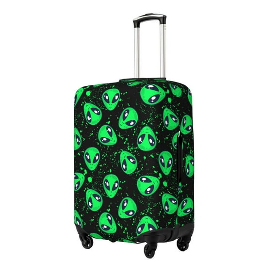 Haiem Green Monster Pattern Luggage Cover Printed Suitcase Covers for Luggage Elastic Washable Suitcase Protector Fits 18-32 Inch Luggage-X-Large