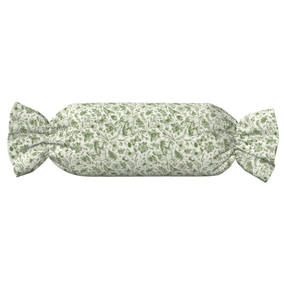 Haiem Green Rabbit for Round Cervical Roll Cylinder Bolster Pillow Candy Pillow Cylindrical Pillow Ergonomically Designed