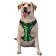thumbnail image 1 of Haiem Green Stripes Of Watermelon Pattern No-Pull Dog Harness Reflective Front Clip Vest with Handle,Step-in Air Dog Harness,Adjustable 2 Metal Rings 4 Buckles-Small, 1 of 4