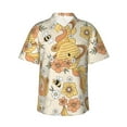 thumbnail image 1 of Haiem Groovy Floral Printed Hawaiian Shirt for Men - Men’s Casual Beach Summer Shirts - Stretch Fabric with Modern Fit-Medium, 1 of 9