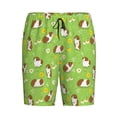 thumbnail image 1 of Haiem Guinea Pigs Men's Pajama Short with Soft Woven Cotton Elastic Waistband Sleep Short-4X-Large, 1 of 9