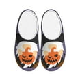 thumbnail image 1 of Haiem Halloween Gnomes Print Women's Fuzzy Memory Foam House Slipper Cozy Home Footwear Non-slip Winter Slippers-44/45, 1 of 7