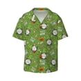 thumbnail image 1 of Haiem Halloween Monster Gnome Men's Casual Shirts Short Sleeve Button Down Shirts Fashion Textured Summer Beach Shirt-Medium, 1 of 7