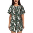 thumbnail image 1 of Haiem Halloween Potions Pattern Pajama Set for Women 2 Piece Lounge Set Short Sleeve Tops and Shorts Soft Sleepwear-3X-Large, 1 of 7