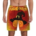 thumbnail image 1 of Haiem Halloween Pumpkin Men'S Quick-Dry Swim Trunks: Comfortable Beach Shorts With Mesh Lining And Pockets - Ideal For Swimming And Sunbathing Medium, 1 of 9