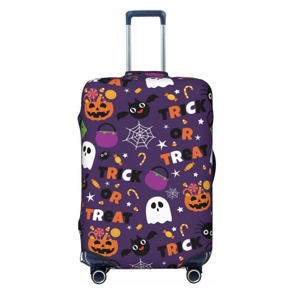 Haiem Halloween Sweet Candy Luggage Cover Printed Suitcase Covers for Luggage Elastic Washable Suitcase Protector Fits 18-32 Inch Luggage-Large