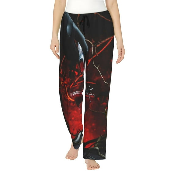 Haiem Halloween Vampire Party Women's Pajama Pants Ultra Lightweight Pjs Bottoms Sleepwear Bottom Pants With Pocket Drawstring-Medium