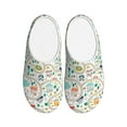 thumbnail image 1 of Haiem Hand Drawn Cars Trucks Buses And Roads Print Women's Fuzzy Memory Foam House Slipper Cozy Home Footwear Non-slip Winter Slippers-39/40, 1 of 7