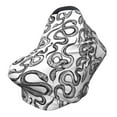 thumbnail image 1 of Haiem Hand Drawn Snake Baby Nursing Cover & Nursing Poncho - Multi Use Cover for Baby Car Seat Canopy, Stroller Cover, 360°Full Privacy Breastfeeding Coverage, 1 of 9