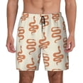 thumbnail image 1 of Haiem Hand Drawn Snake Mens Swim Trunks with Compression Liner 2 in 1 Swimming Shorts Stretch Swimwear Quick Dry,Board Shorts-XX-Large, 1 of 9