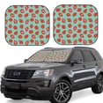 thumbnail image 1 of Haiem Hand Drawn Strawberry Car Windshield Sun Shade (2 Pieces) Foldable Windshield Sun Shade Car Accessories for Truck SUV Pickup-Large, 1 of 7