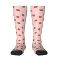 thumbnail image 1 of Haiem Hand Drawn Strawberry Socks, Funny Novelty Crazy Design Cotton Socks Sports Socks Knee High Socks For Men, Women,1Pairs - Gift For Working Friends, 1 of 9