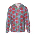thumbnail image 1 of Haiem Hand Drawn Strawberry UPF 50+ Fishing Shirts for Men Long Sleeve UV Sun Protection Hoodie Non-Mask Outdoor Hiking Shirts, 1 of 9