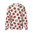 thumbnail image 1 of Haiem Hand Drawn Strawberry UPF 50+ Fishing Shirts for Men Long Sleeve UV Sun Protection Hoodie Non-Mask Outdoor Hiking Shirts, 1 of 9