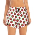 thumbnail image 1 of Haiem Hand Drawn Strawberry Women's 2 in 1 Running Shorts - Lightweight Athletic Workout Gym Yoga Breathable Sports Shorts Liner with Phone Pockets-Large, 1 of 9
