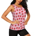 thumbnail image 1 of Haiem Hand Drawn Strawberry Workout Tank Tops for Women, Athletic Sports Slim-Fit Tank Tops, Compression Sleeveless Dry Fit Shirts,Athletic Shirt-, 1 of 9