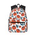thumbnail image 1 of Haiem Hand Drawn Tomatoes Lightweight Backpack for School, Classic Basic Water Resistant Casual Daypack for Travel with Bottle Side Pockets, 1 of 8