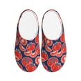 thumbnail image 1 of Haiem Hand Drawn Tomatoes Print Women's Fuzzy Memory Foam House Slipper Cozy Home Footwear Non-slip Winter Slippers-44/45, 1 of 7