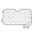 thumbnail image 1 of Haiem Hand Drawn Turtle Car Windshield Sun Shade - Blocks UV Rays Sun Visor Protector, Sunshade to Keep Your Vehicle Cool, Universal Fit SUV Van Sedan-Medium, 1 of 7