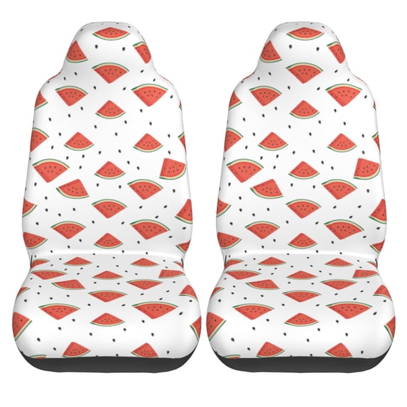 Haiem Hand Drawn Watermelon Printed Car Seat Covers Set of 2, Universal Fit Car Seat Covers,Protective Seat Covers,Comfortable Car Seat Covers, Easy Installation Seat Covers