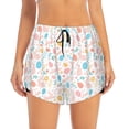 thumbnail image 1 of Haiem Happy Easter Women's 2 in 1 Running Shorts - Lightweight Athletic Workout Gym Yoga Breathable Sports Shorts Liner with Phone Pockets-Large, 1 of 9