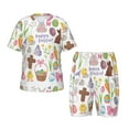 thumbnail image 1 of Haiem Happy Easter1 Pattern Kids’ Breathable Pajama Set – Short-Sleeved Cotton PJs, Comfortable and Soft 2-Piece Set, Perfect for Boys and Girls Sleepwear-4X-Large, 1 of 6