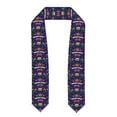 thumbnail image 1 of Haiem Happy Mardi Gras Pattern Graduation Stole 2024 | Premium Satin Sash for Graduation Ceremony, 1 of 7