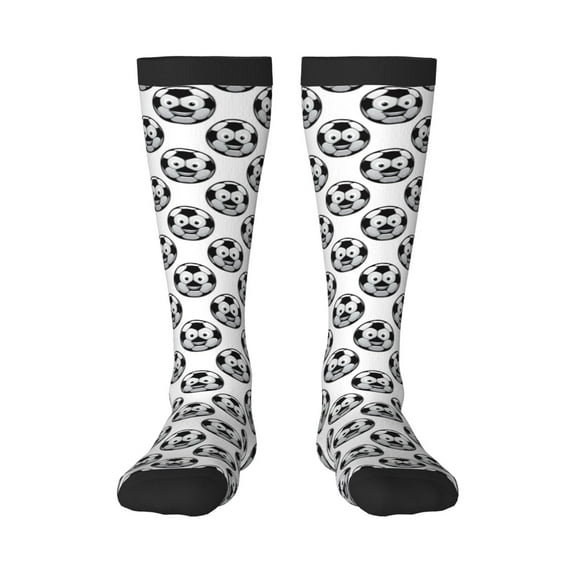 Haiem Happy Soccer Socks, Funny Novelty Crazy Design Cotton Socks Sports Socks Knee High Socks For Men, Women,1Pairs - Gift For Working Friends