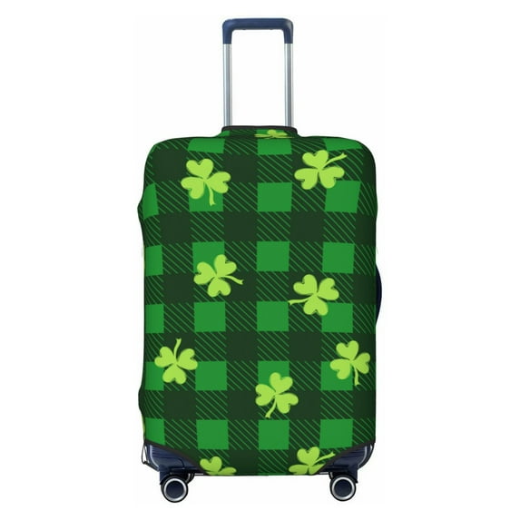 Haiem Happy St. Patrick's Day5 Luggage Cover Printed Suitcase Covers for Luggage Elastic Washable Suitcase Protector Fits 18-32 Inch Luggage-X-Large