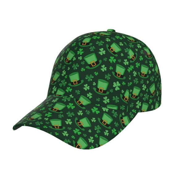 Haiem Happy St. Patrick's Day Pattern Baseball Cap Dad Hat Cotton Soft Adjustable Fashion Hats for Men Women Unisex Style Headwear