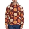 thumbnail image 1 of Haiem Happy Thanksgiving Day Patterned Men's Hoodie with Kangaroo Pocket - Ideal Pullover Sweatshirt for Daily Wear, Travel, and Home-Small, 1 of 7