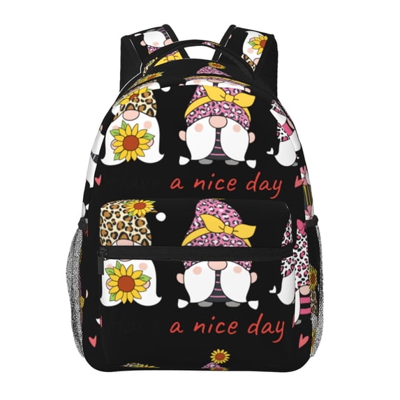 Haiem Have a Nice Day Printed School Backpack,Casual Travel Lightweight Backpack,Durable Comfortable Multifunctional Backpack,Laptop Backpack