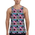 thumbnail image 1 of Haiem Hawaii Palms Men Workout Tank Top Gym Bodybuilding Sleeveless Muscle T Shirts Athletic Tank Breathable Workout Shirt-XX-Large, 1 of 9