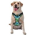 thumbnail image 1 of Haiem Hawaii Palms Pattern No-Pull Dog Harness Reflective Front Clip Vest with Handle,Step-in Air Dog Harness,Adjustable 2 Metal Rings 4 Buckles-Large, 1 of 6