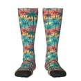 thumbnail image 1 of Haiem Hawaii Palms Socks, Funny Novelty Crazy Design Cotton Socks Sports Socks Knee High Socks For Men, Women,1Pairs - Gift For Working Friends, 1 of 9