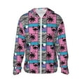 thumbnail image 1 of Haiem Hawaii Palms UPF 50+ Fishing Shirts for Men Long Sleeve UV Sun Protection Hoodie Non-Mask Outdoor Hiking Shirts, 1 of 9
