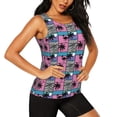 thumbnail image 1 of Haiem Hawaii Palms Workout Tank Tops for Women, Athletic Sports Slim-Fit Tank Tops, Compression Sleeveless Dry Fit Shirts,Athletic Shirt-Large, 1 of 9